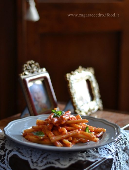 Casarecce con crema di Peperoni