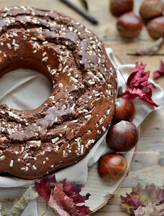 ciambella di castagne e cacao