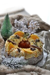 torta di natale arancia e mascarpone
