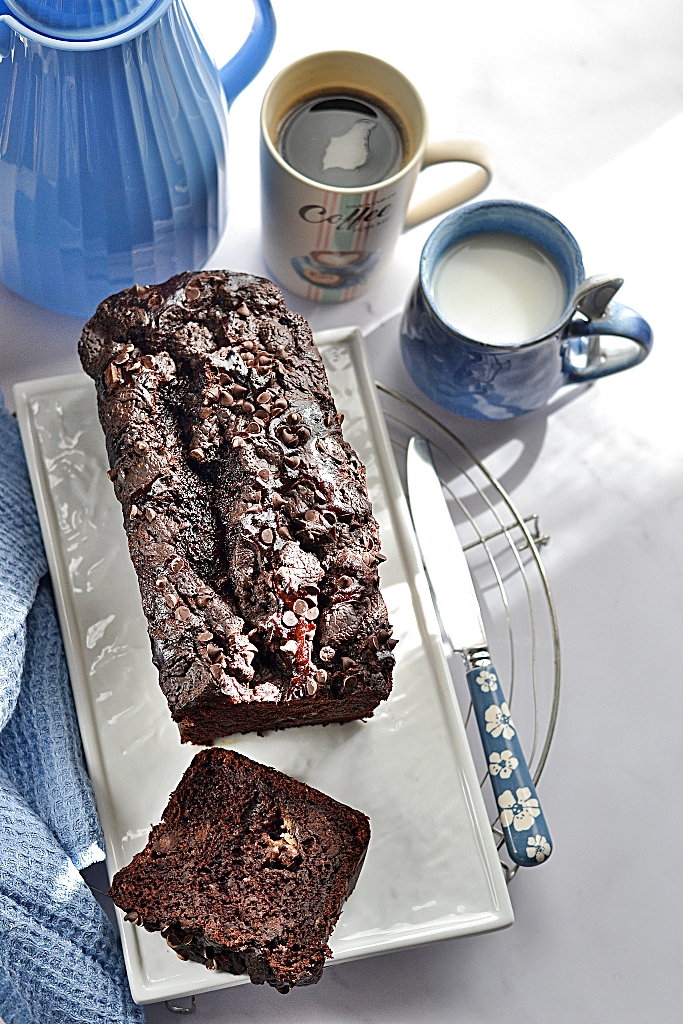 banana bread al cioccolato